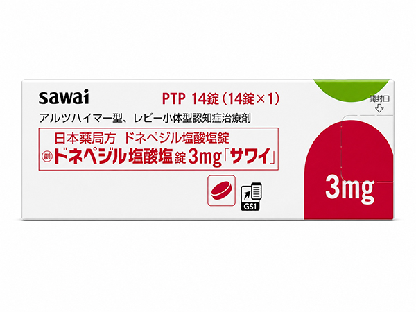 ドネペジル塩酸塩錠3mg 「サワイ」 14錠×1シート